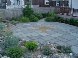 Bluestone patio and landscape