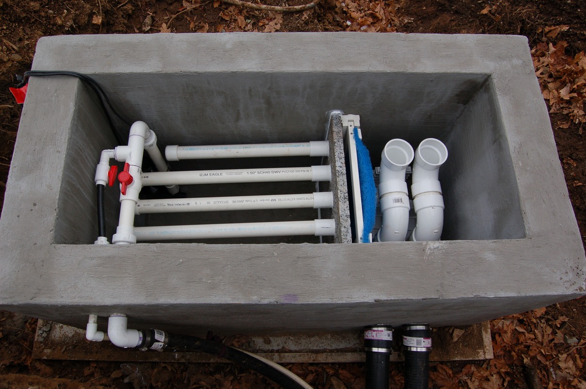  Custom two custom two chamber trickle filter in Beverly, MA.