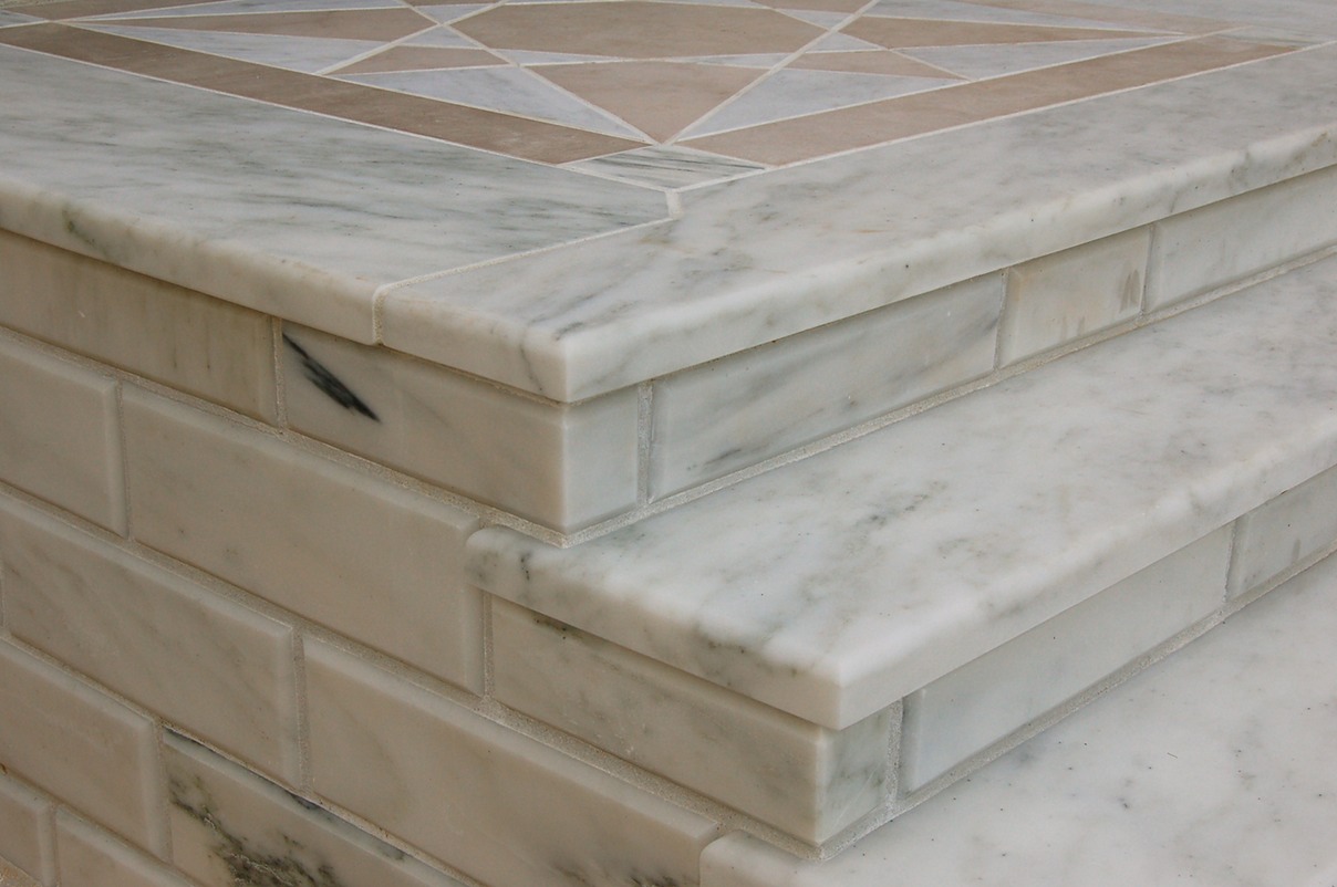 Marble stairs detail
