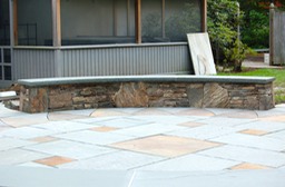 Fieldstone wall 