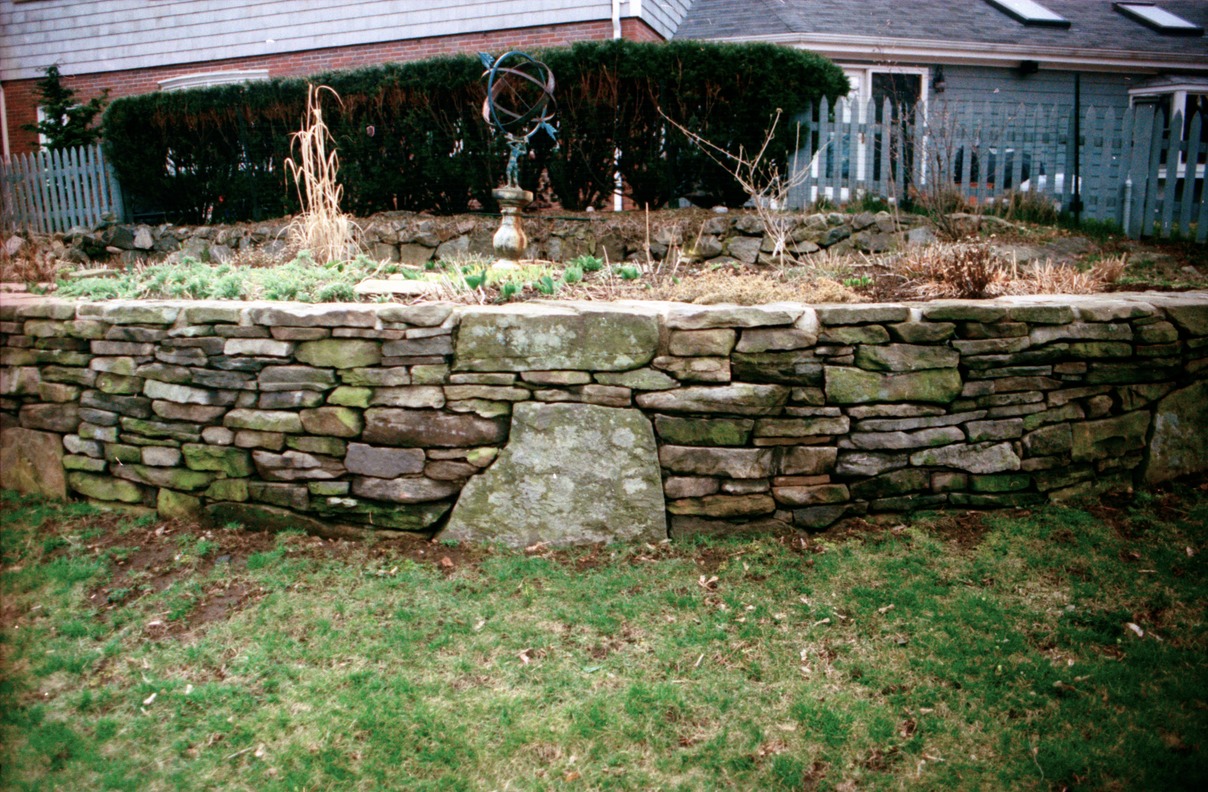 Fieldstone wall in Marblehead, MA.