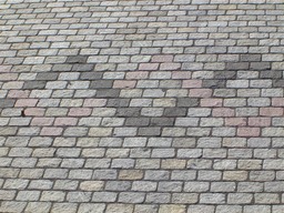 granite cobblestone driveway design