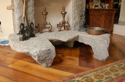 Granite fireplace hearth