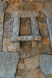 Granite fireplace niche