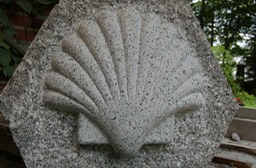 Hand carved granite shell