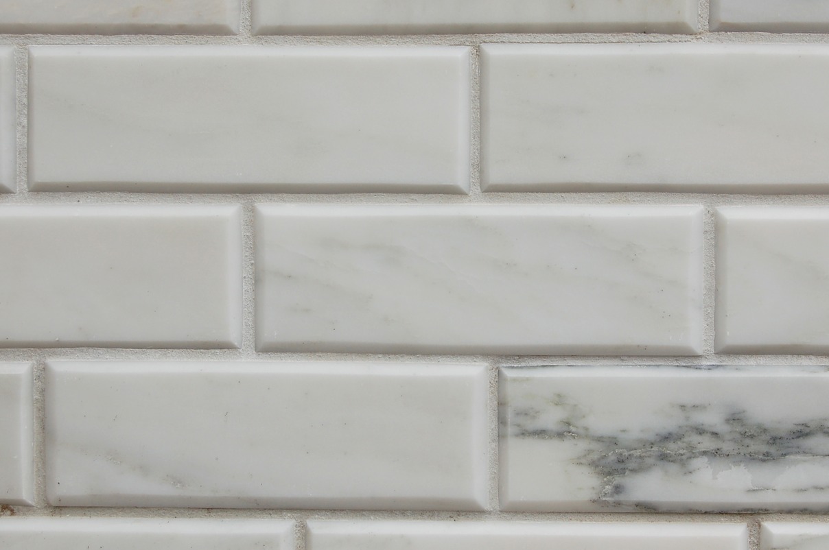 marble bevelled  wall blocks detail