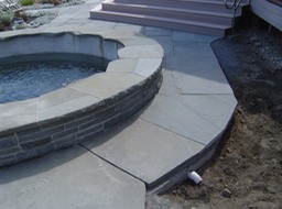 Pond filter under walkway