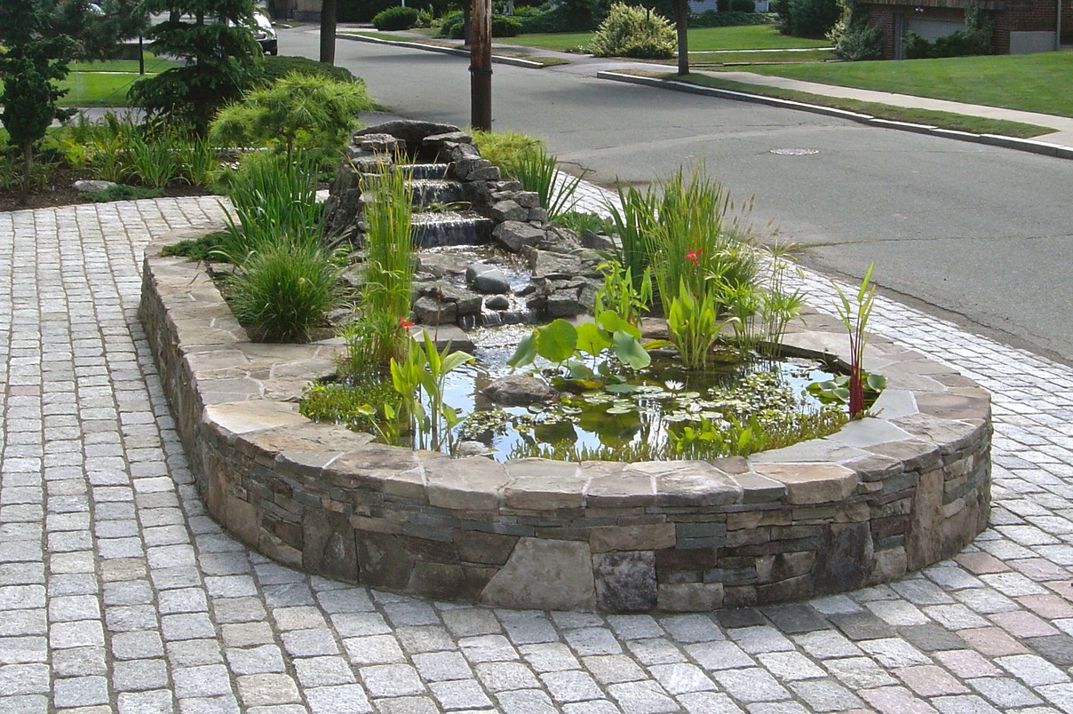 Small pool with waterfall